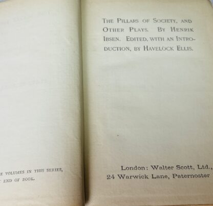 The Pillars of Society, and other Plays [The Scott Library] - Image 2