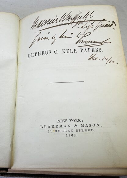 The Orpheus C Kerr Papers - Image 2