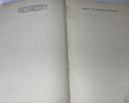 The Works of Bernard Shaw: Volume 30: Essays in Fabian Socialism [advance publisher's proof] - Image 2