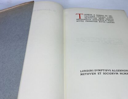 De Imitatione Christi Libri Quattuor Quos Denuo Recognouit Adrianus a Forti Scuto Presbyter Ritus Latini: [The Imitation of Christ] - Image 3