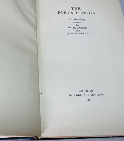 The Poet's Tongue: an Anthology Chosen By W.H. Auden and John Garrett - Image 2