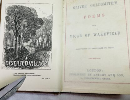 Oliver Goldsmith's Poems and Vicar of Wakefield; Illustrated by Engravings on Wood - Image 4