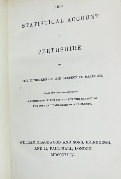 The Statistical Account of Perthshire by The Ministers Of The Repective Parishes - Image 5