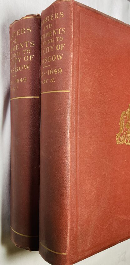 Charters and Other Documents Relating to the City of Glasgow A.D.1175-1649, and 1649-1707 [2 Volume set] - Image 2