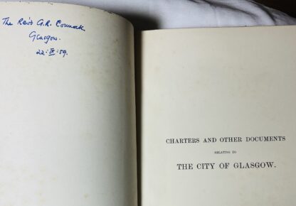 Charters and Other Documents Relating to the City of Glasgow A.D.1175-1649, and 1649-1707 [2 Volume set] - Image 4