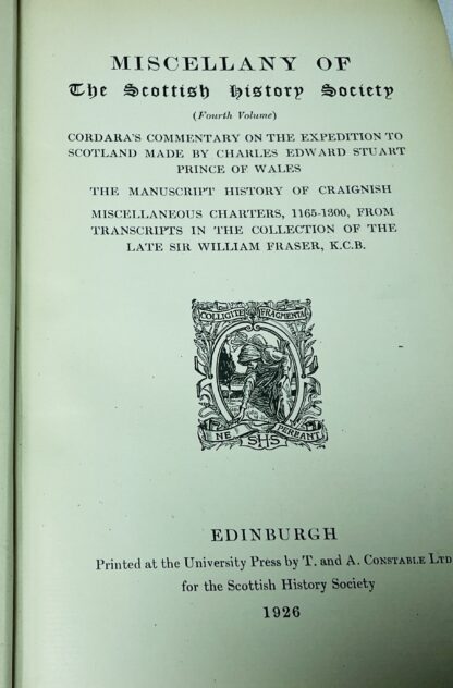 Miscellany of the Scottish History Society [Fourth volume] - Commentary on the Expedition to Scotland Made by Charles Edward Stuart Prince of Wales - Image 3