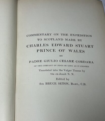 Miscellany of the Scottish History Society [Fourth volume] - Commentary on the Expedition to Scotland Made by Charles Edward Stuart Prince of Wales - Image 4