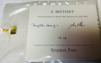 A Bestiary: Twenty-six Linocuts [signed]