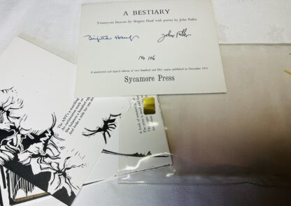 A Bestiary: Twenty-six Linocuts [signed] - Image 2
