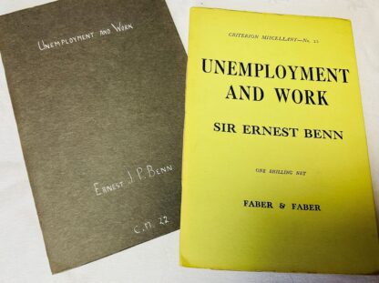 Unemployment and Work: Criterion Miscellany No.22 - Image 2