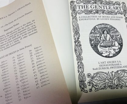 The Gentle Art: A Collection of Books and Wood Engravings by Lucien Pissarro. - Image 2