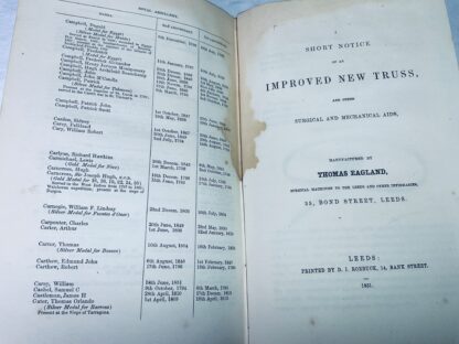 An Alphabetical List of the Officers of the Seventy-Fifth Regiment or Cameron Highlanders from 1800 to 1851; Bound with An Alphabetical List of the Officers of the Royal Artillery from 1800 to 1851 - Image 4