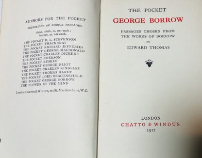 The Pocket George Borrow: Passages Chosen From The Works Of Borrow - Image 2