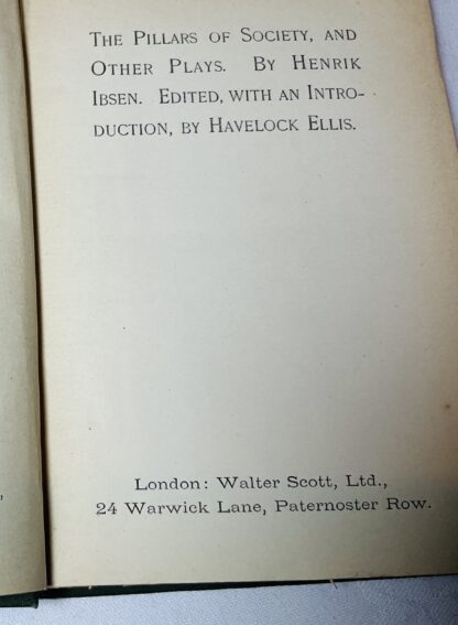 The Pillars of Society, and other Plays [The Scott Library] - Image 2
