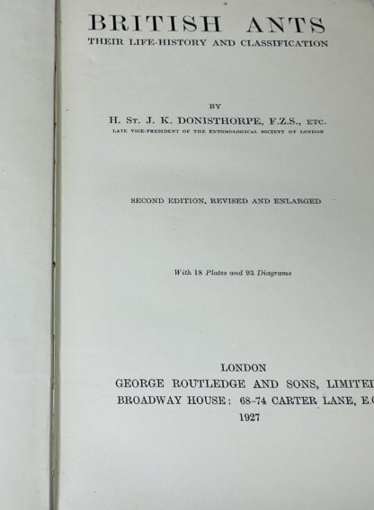 British Ants: Their Life-History And Classification [Second Edition, revised and enlarged] - Image 2