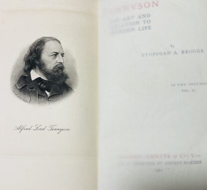 Tennyson: His Art In Relation To Modern Life [ Volume 2] full leather - Image 2