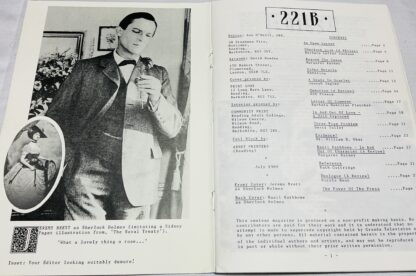 221B Magazine Volume 1 [July 1989] - Image 2
