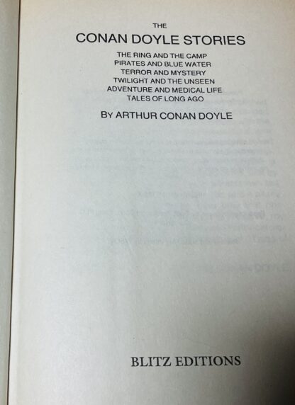 The Conan Doyle Stories: The Ring and the Camp; Pirates and Bluewater; Terror and Mystery; Twilight and the Unseen; Adventure and Medical Life; Tales of Long Ago. - Image 3