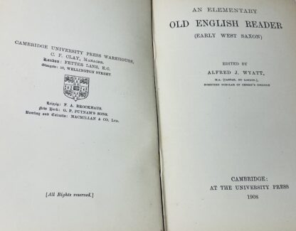 An Elementary Old English Reader (Early West Saxon) - Image 2