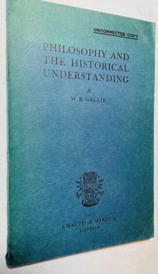 Philosophy and the Historical Understanding