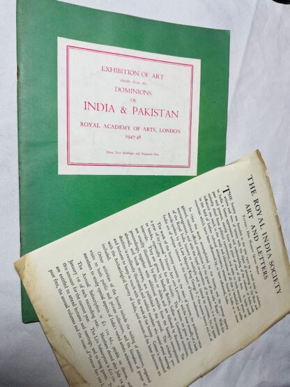 Exhibition Of Art Chiefly From The Dominions Of India & Pakistan Royal Academy Of Arts London,  1947 - 48