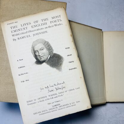 Johnson's Lives of the Poets [6 volume set, complete] - Image 2
