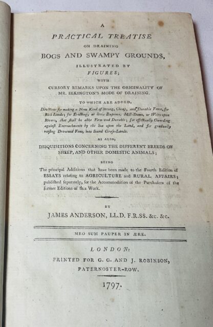 A Practical Treatise on Draining Bogs and Swampy Grounds, Illustrated By Figures; as Also, Disquisitions Concerning the Different Breeds of Sheep, and Other Domestic Animals - Image 2