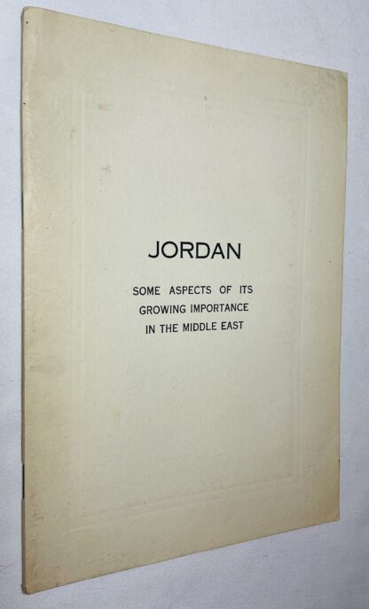 Jordan: Some Aspects of Its Growing Importance in the Middle East