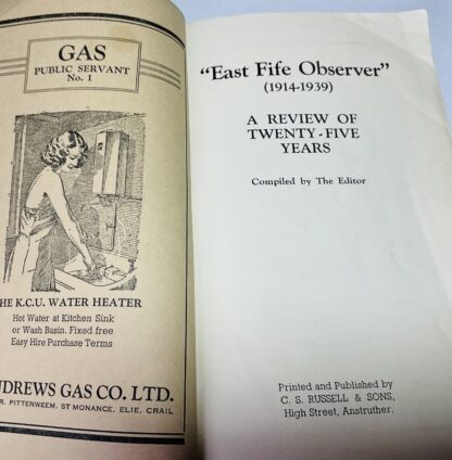 East Fife Observer, 1914-1939: A Review of Twenty-Five Years - Image 2