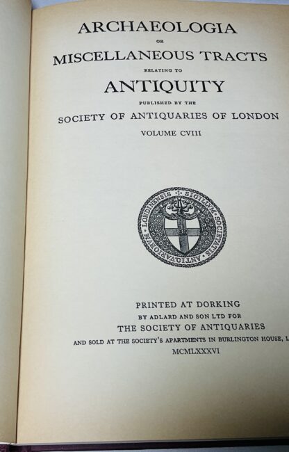Archaelogia: Or Miscellaneous Tracts Relating to Antiquity [Volume 108] - Image 2