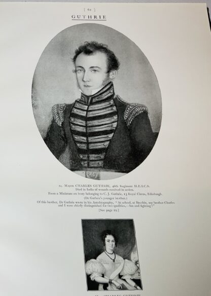 Genealogy of the Descendants of Rev. Thomas Guthrie, D.D, and Mrs Anne Burns or Guthrie, connected chiefly with the Families of Chalmers and Trail to which Mrs Guthrie belonged....Also incidental references to Families of Guthrie and B - Image 6
