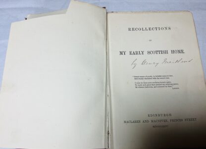 Recollections of my Early Scottish Home [Rankeillour Fife]. - Image 2