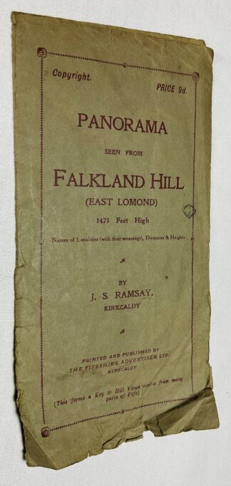 Panorama seen from Falkland Hill, East Lomond: 1471 feet high; Names of localities with their meanings, distances & heights.