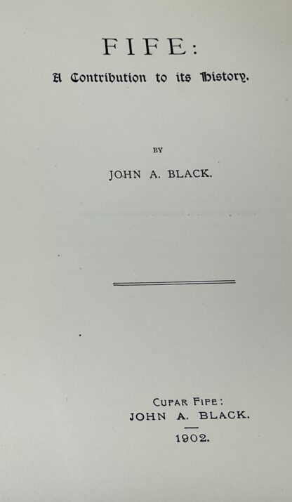 Fife: A Contribution to its History - Image 2