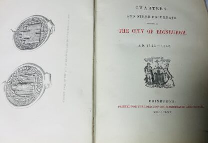 Charters and Other Documents Relating to the City of Edinburgh, 1143-1540 - Image 3