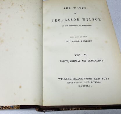 The Works of Professor Wilson - Vol. VI : Essays, Critical and Imaginative - Image 2