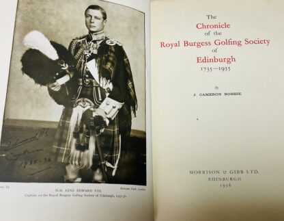 The Chronicle of the Royal Burgess Golfing Society of Edinburgh: 1735-1935 - Image 2