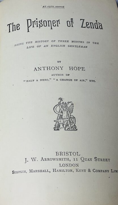 The Prisoner of Zenda: Being the History of Three Months in the Life of an English Gentleman - Image 2
