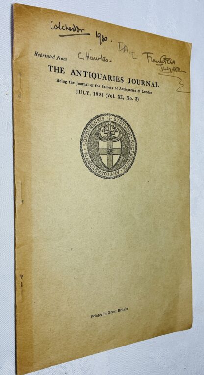 The Excavations at Colchester, 1930