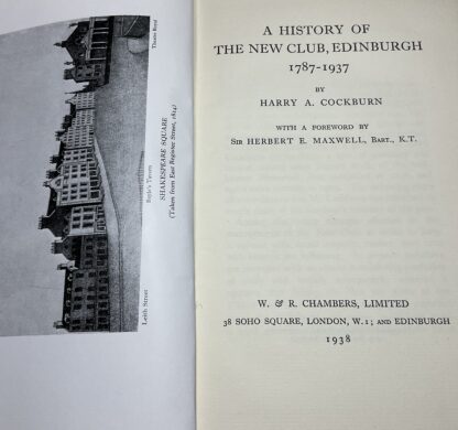 A History of the New Club, Edinburgh: 1787-1937 - Image 3