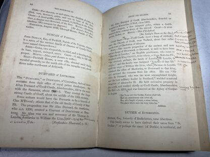 The Baronage of Angus and Mearns, Comprising the Genealogy of Three Hundred and Sixty families - Curious Anecdotes- Descriptions of Clan Tartans, Badges, Slogans, Armory, and Seats- Ancient Sculptures - Image 4