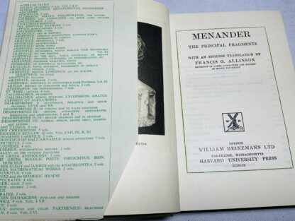 Menander - the Principal Fragments, With a Translation [Loeb Classical Library] - Image 2