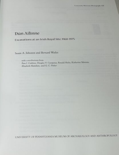 Dun Ailinne: Excavations at an Irish Royal Site, 1968-1975 - Image 2