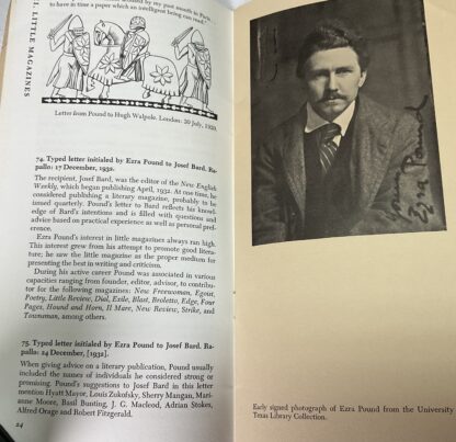 Ezra Pound: An Exhibition Held in March 1967 - Image 3