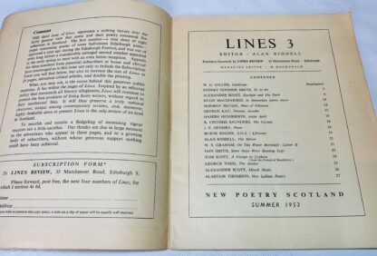 Lines Review 3: Sydney Goodsir Smith number - Image 2