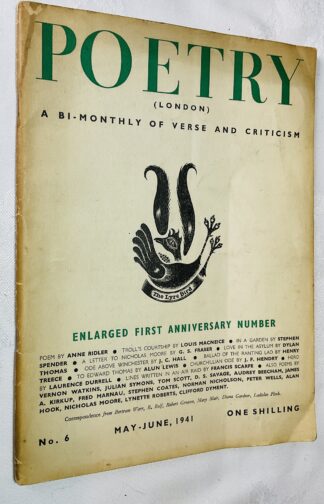 Poetry (London) Number 6, May-June 1941