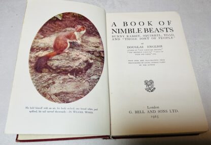 A Book Of Nimble Beasts: Bunny Rabbit, Squirrel, Toad, and "Those Sort of People" - Image 2
