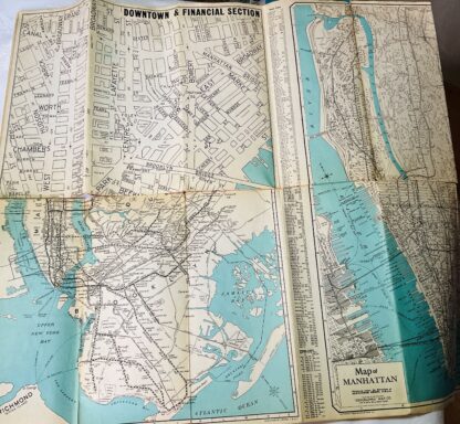 Geographia Latest Map & Guide of New York:  4 Maps in 1 - Image 2