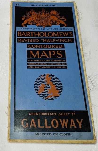 Bartholomew's Revised Half Inch Contoured Maps : Sheet 37 Galloway