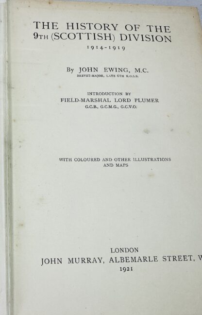 The History of the 9th [Scottish] Division, 1914-1919 - Image 4